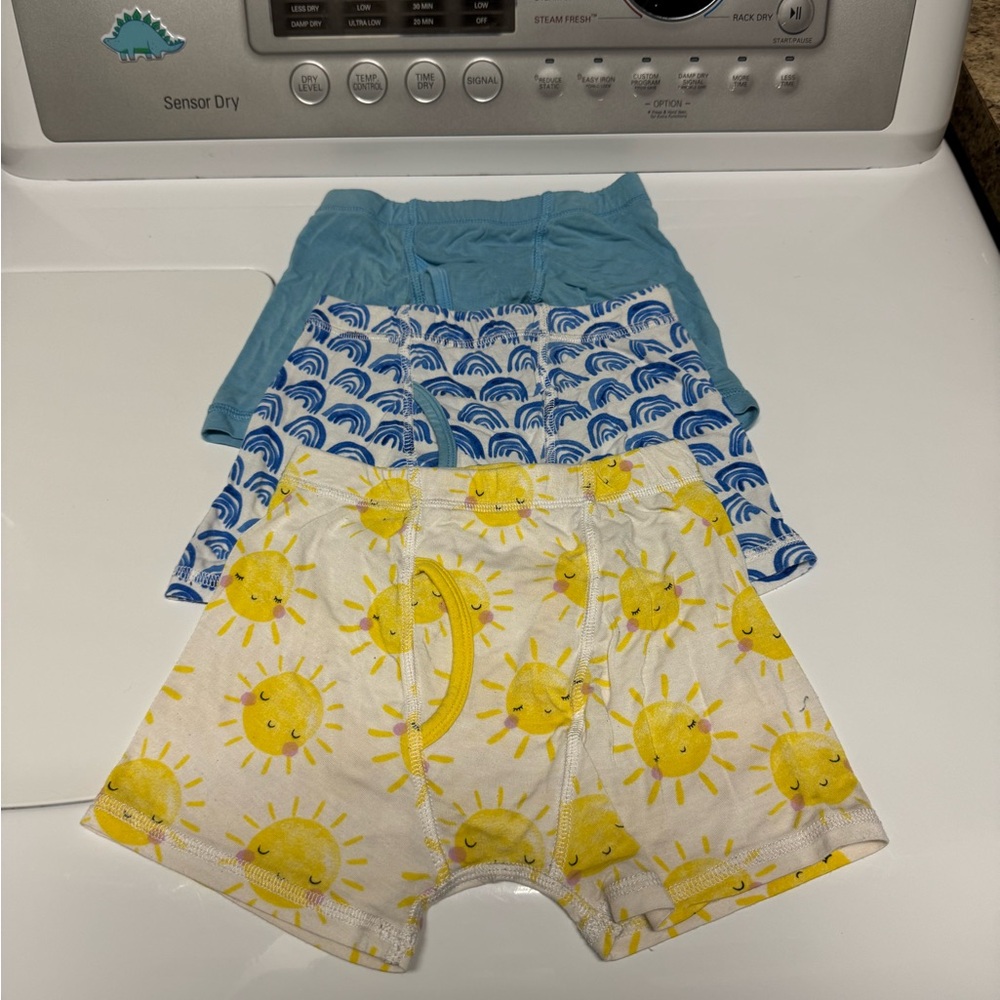 Little Sleepies set of 3 boys boxer briefs - GUC size Small (6/7)